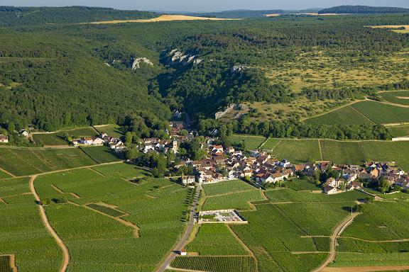 La Bourgogne viticole vu du ciel